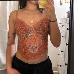 Floral Lace Corset Top